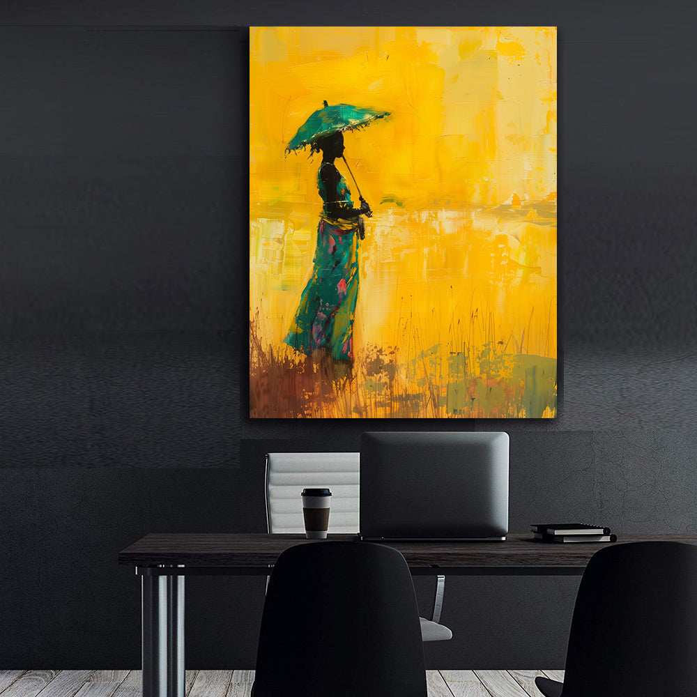 Leinwandbild - Brennende Kerze