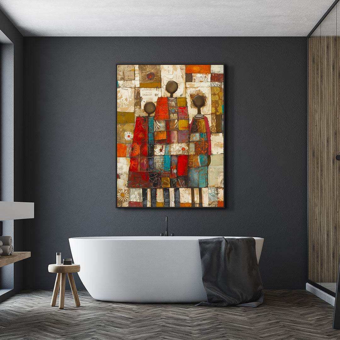 Leinwandbild - Brennende Kerze