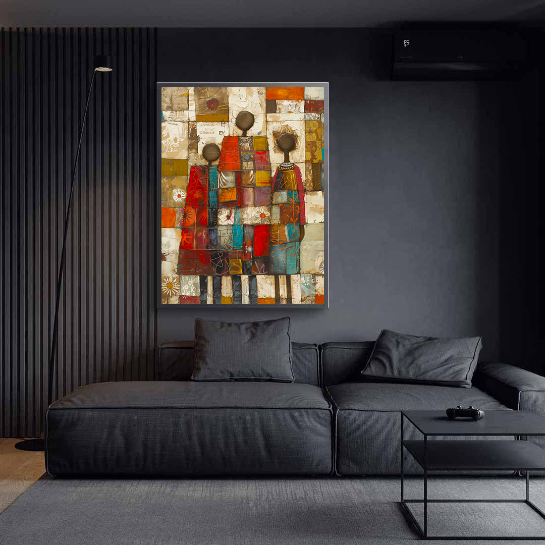 Leinwandbild - Brennende Kerze