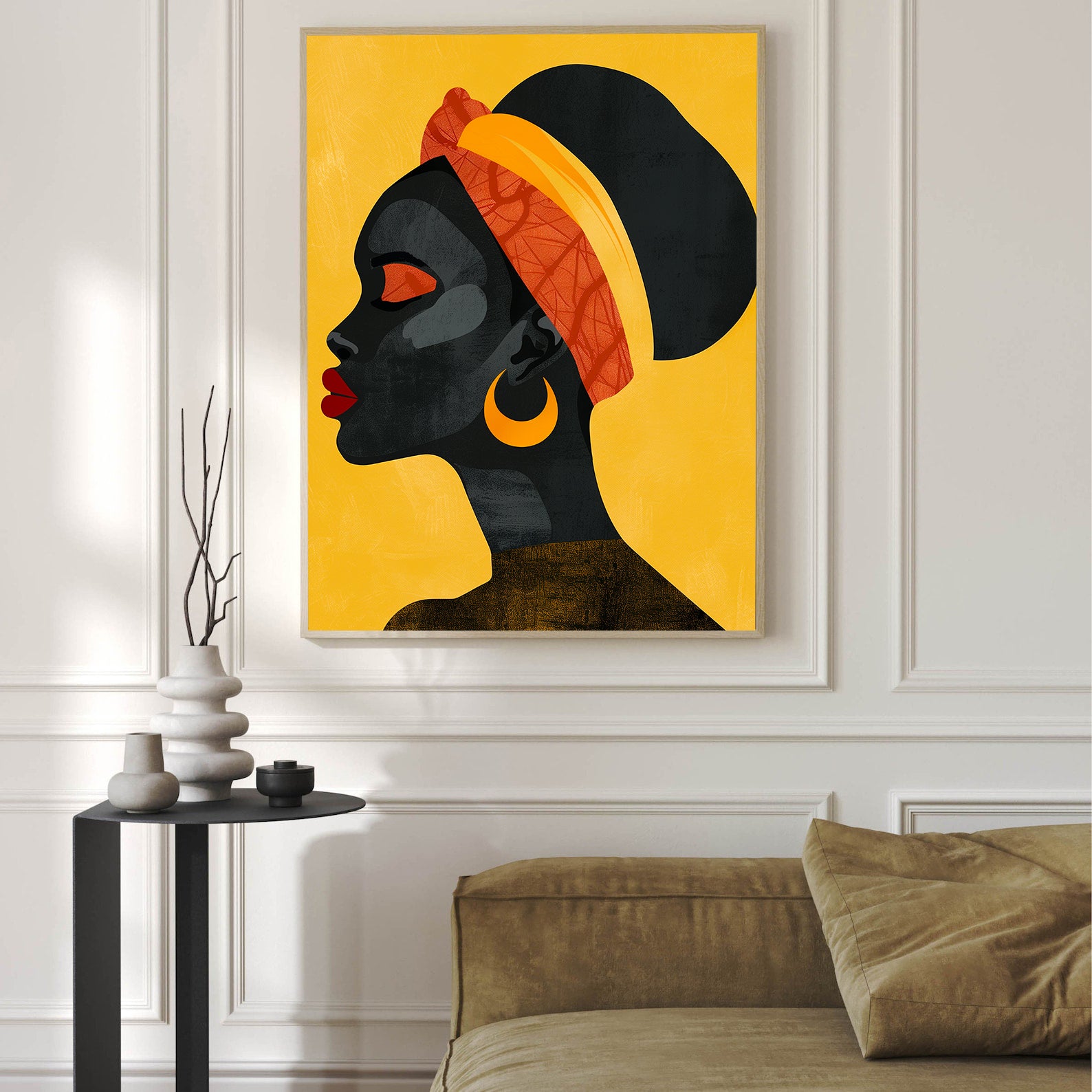 Leinwandbild - Brennende Kerze