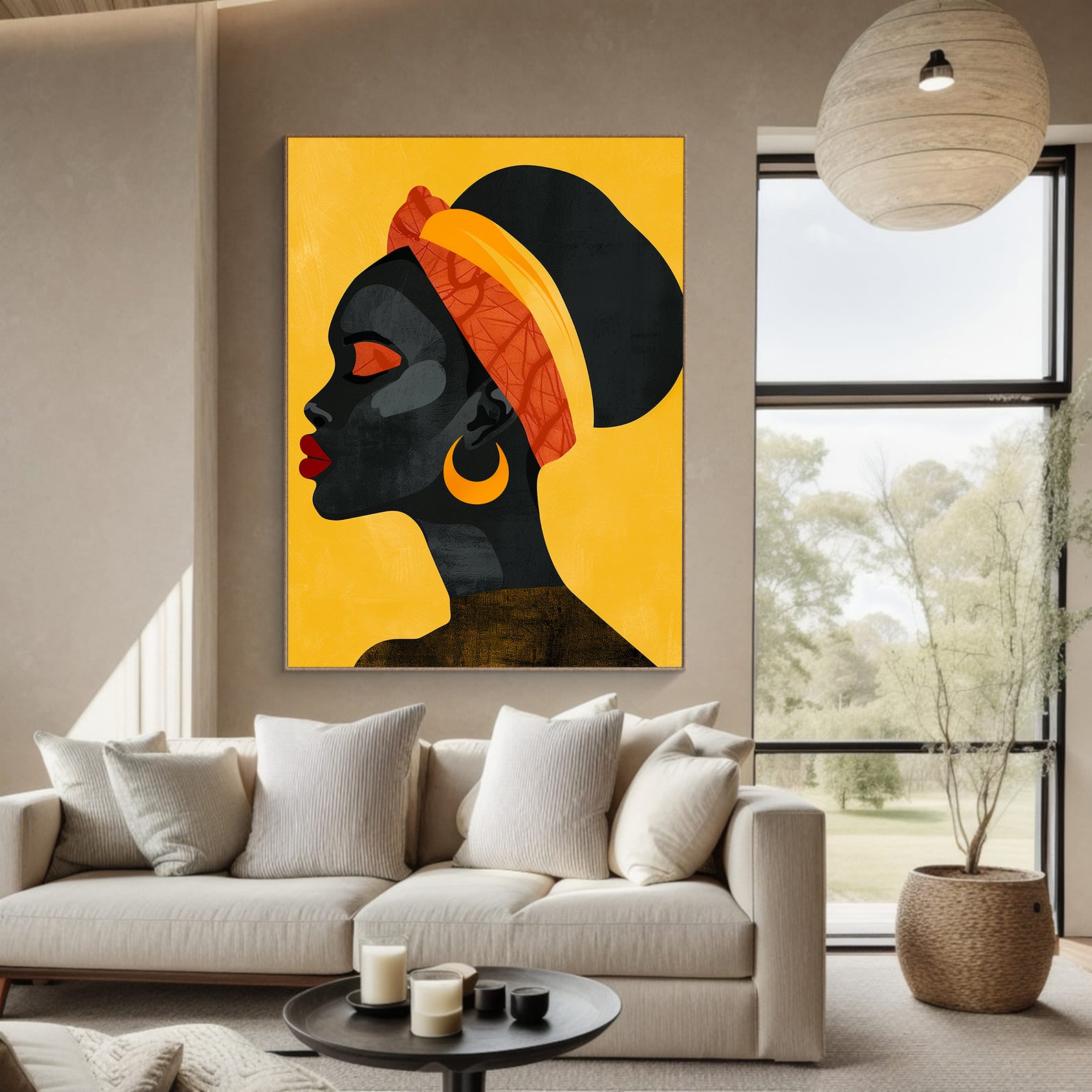 Leinwandbild - Brennende Kerze