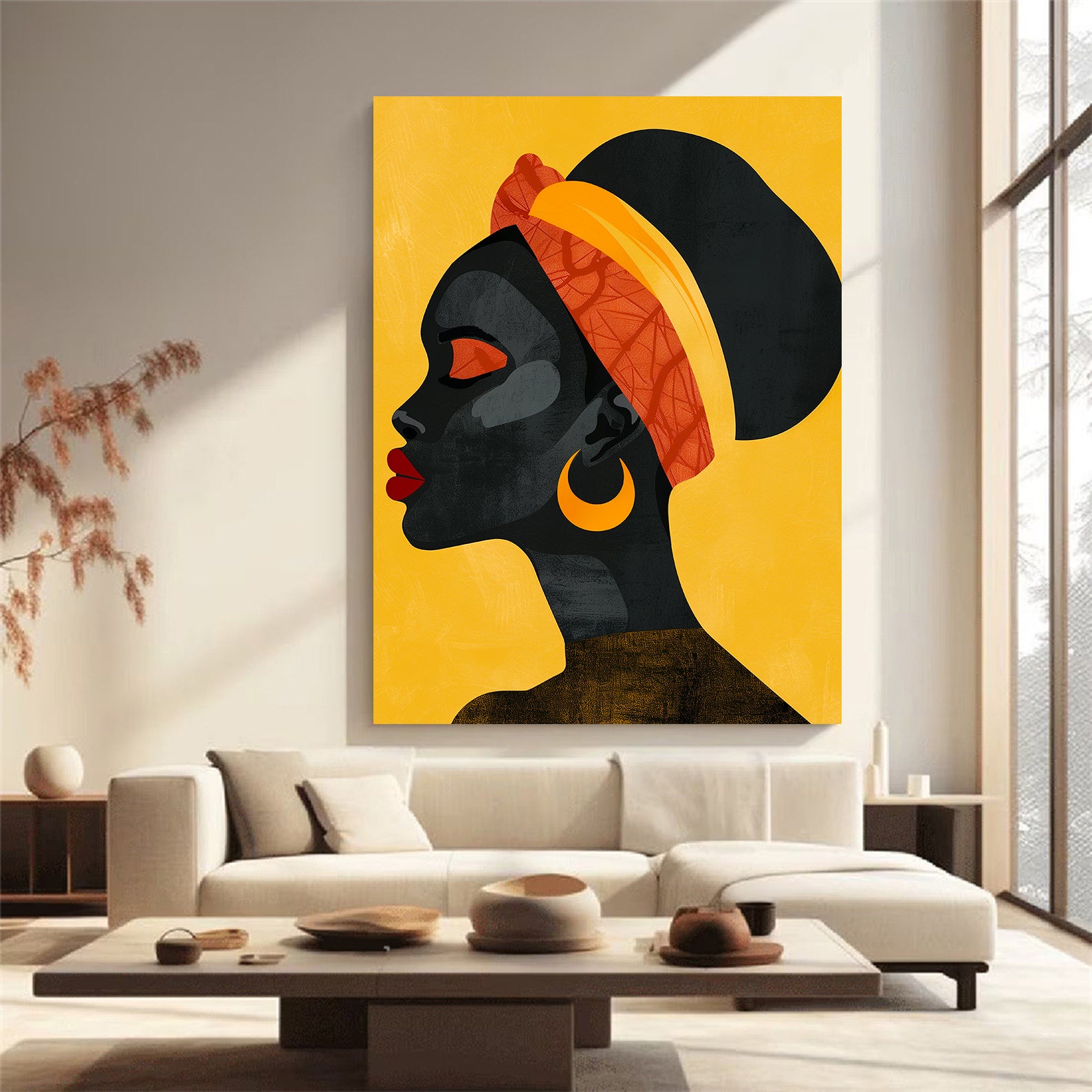 Leinwandbild - Brennende Kerze