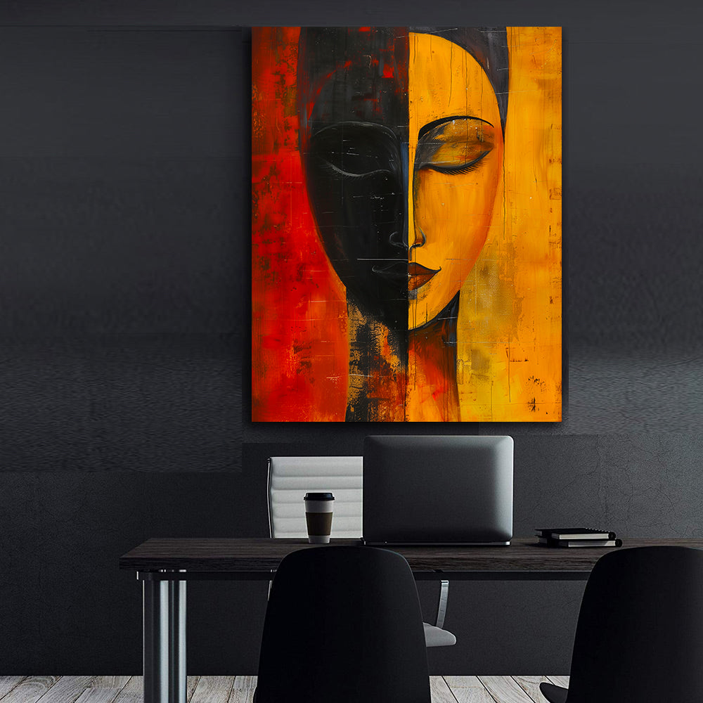 Leinwandbild - Brennende Kerze