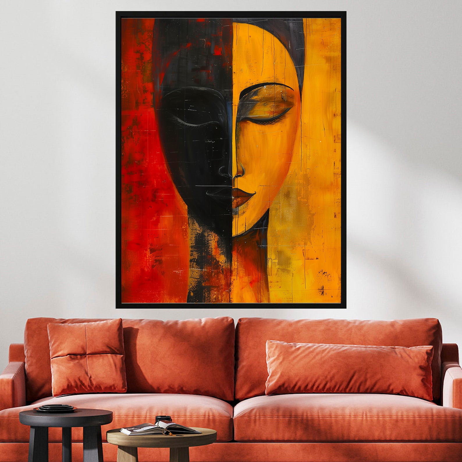 Leinwandbild - Brennende Kerze