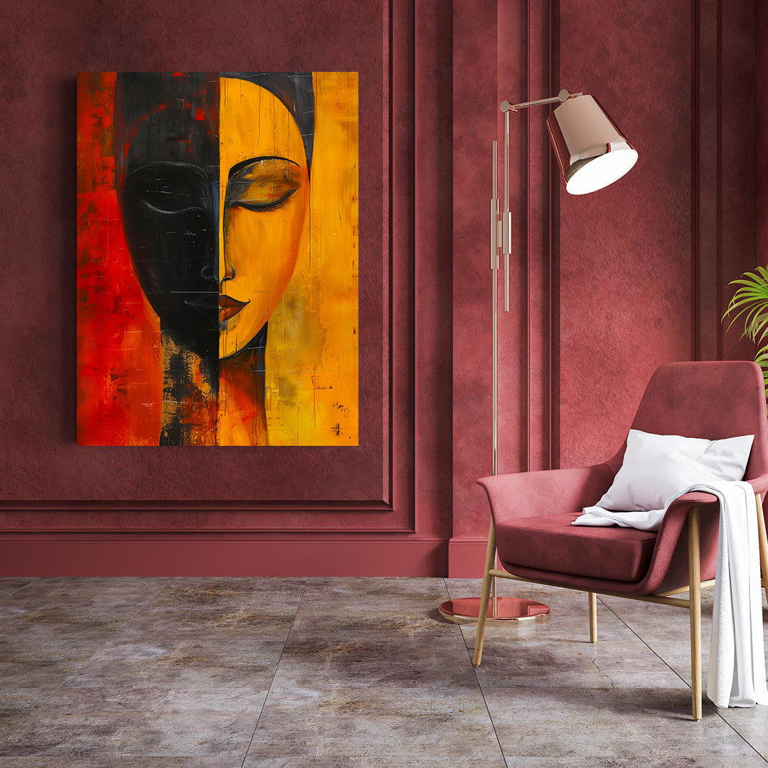 Leinwandbild - Brennende Kerze