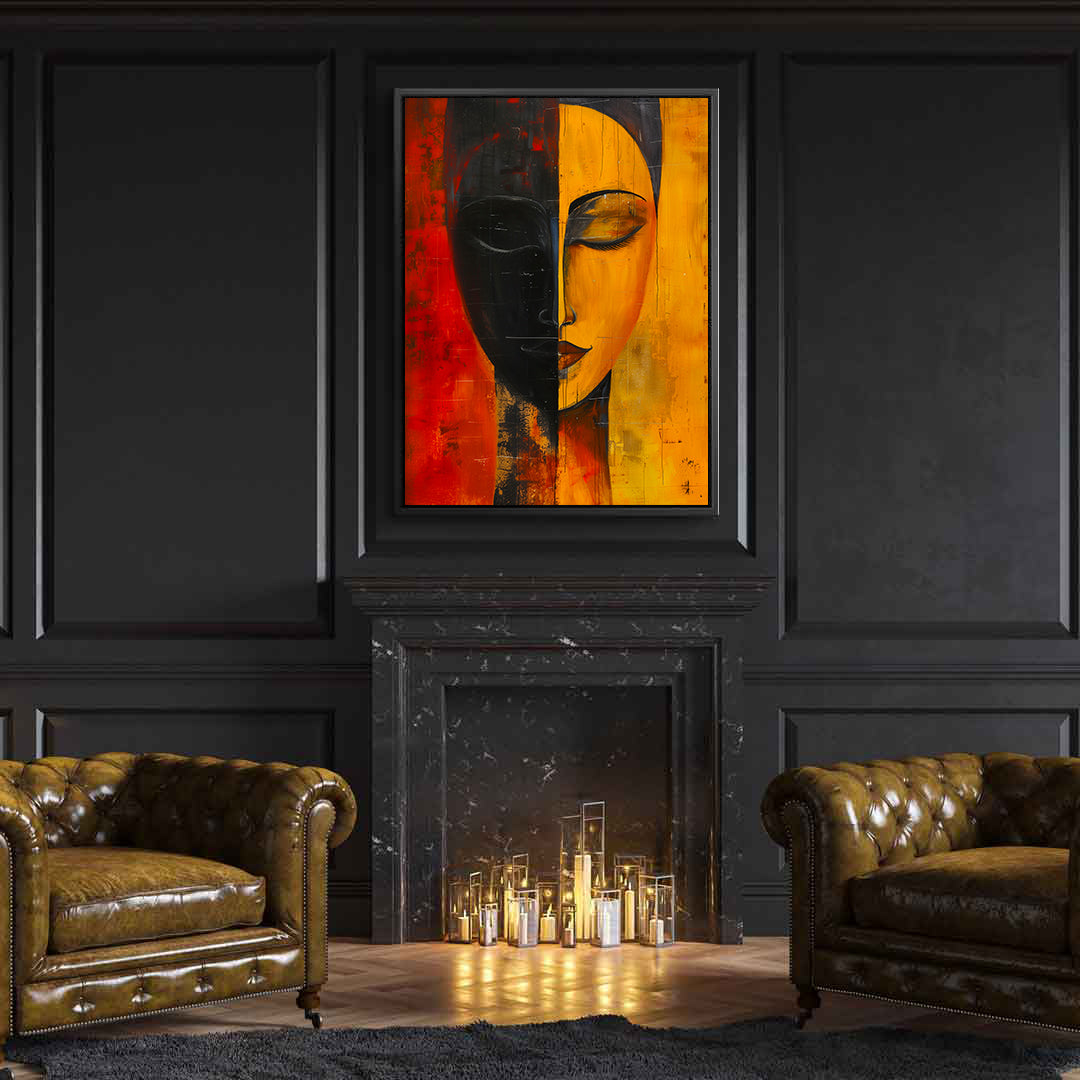 Leinwandbild - Brennende Kerze