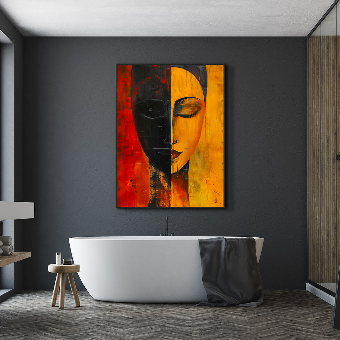 Leinwandbild - Brennende Kerze