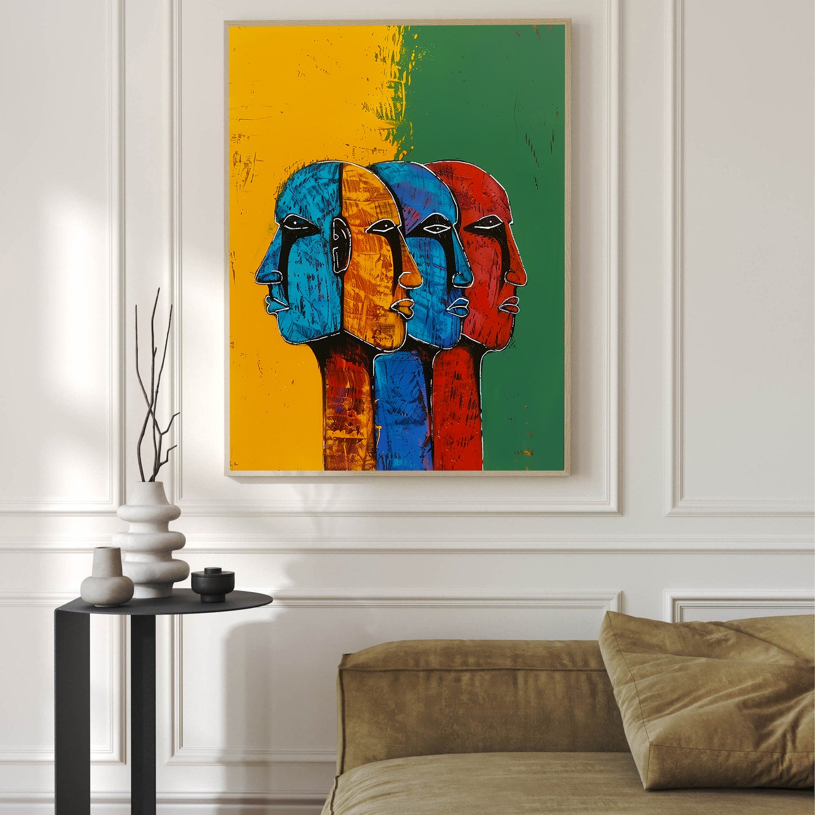 Leinwandbild - Brennende Kerze