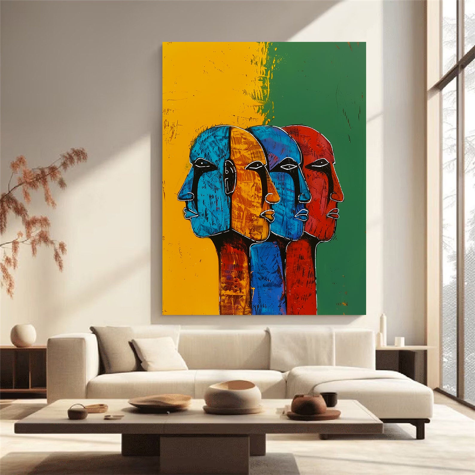 Leinwandbild - Brennende Kerze