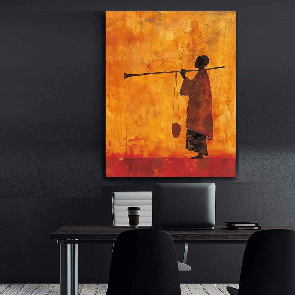 Leinwandbild - Brennende Kerze