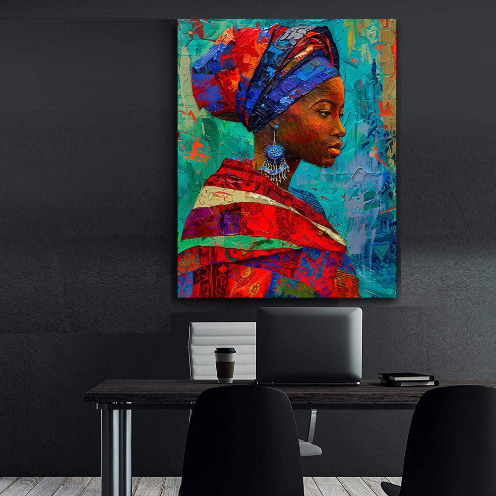 Leinwandbild - Brennende Kerze