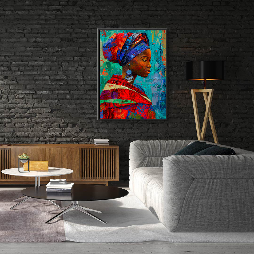 Leinwandbild - Brennende Kerze