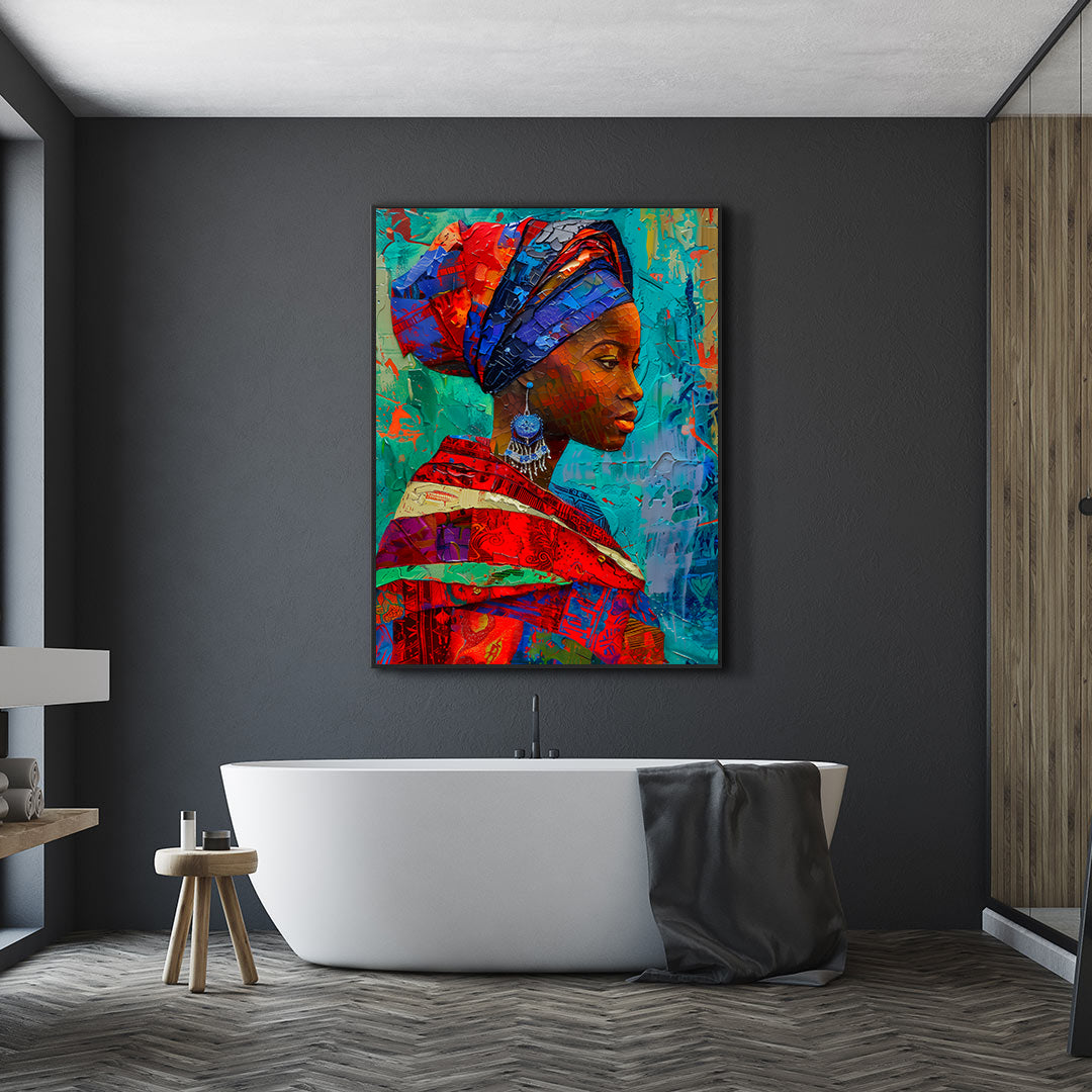 Leinwandbild - Brennende Kerze