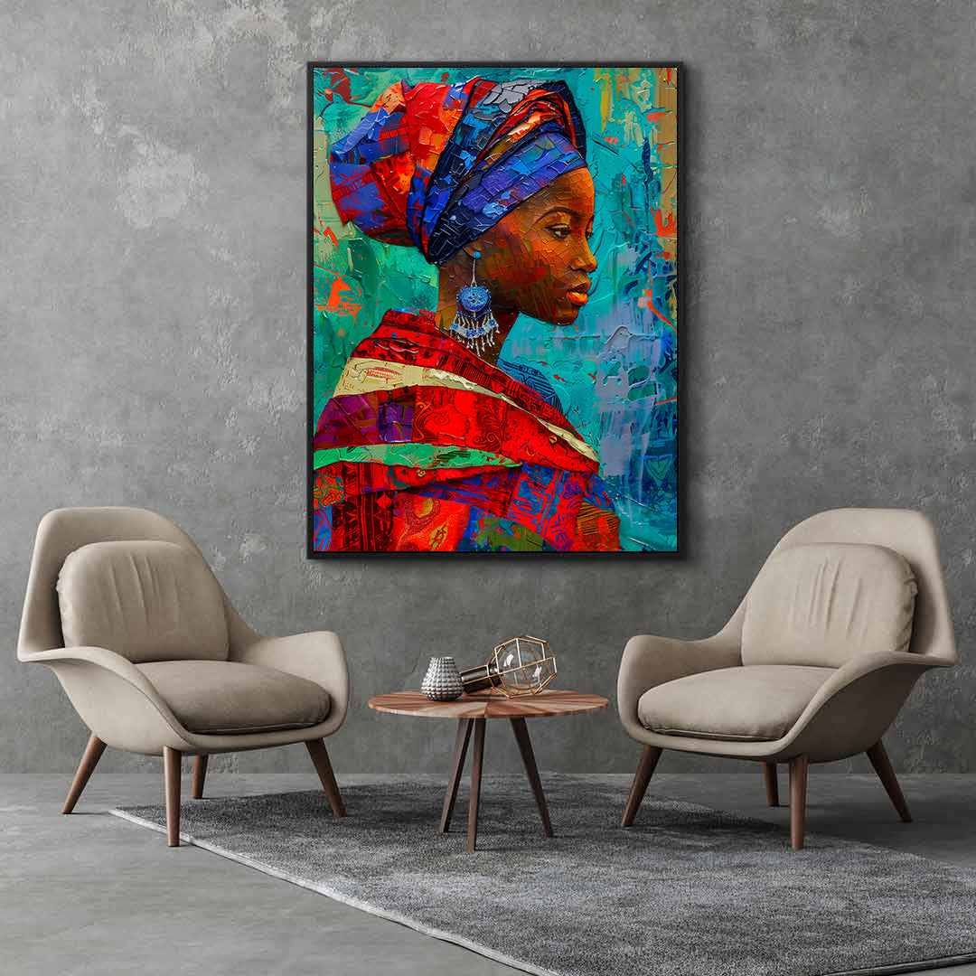 Leinwandbild - Brennende Kerze