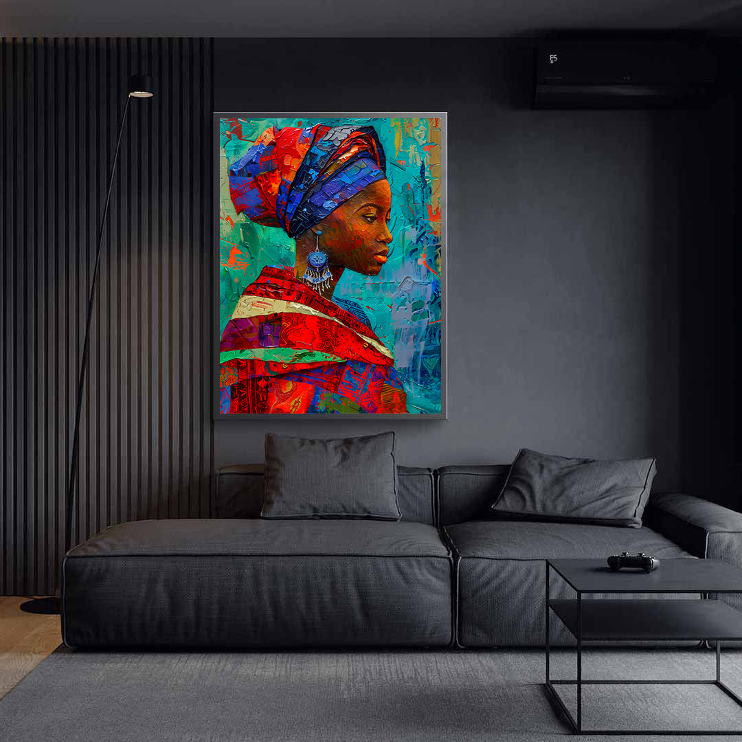 Leinwandbild - Brennende Kerze