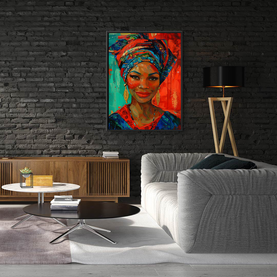 Leinwandbild - Brennende Kerze