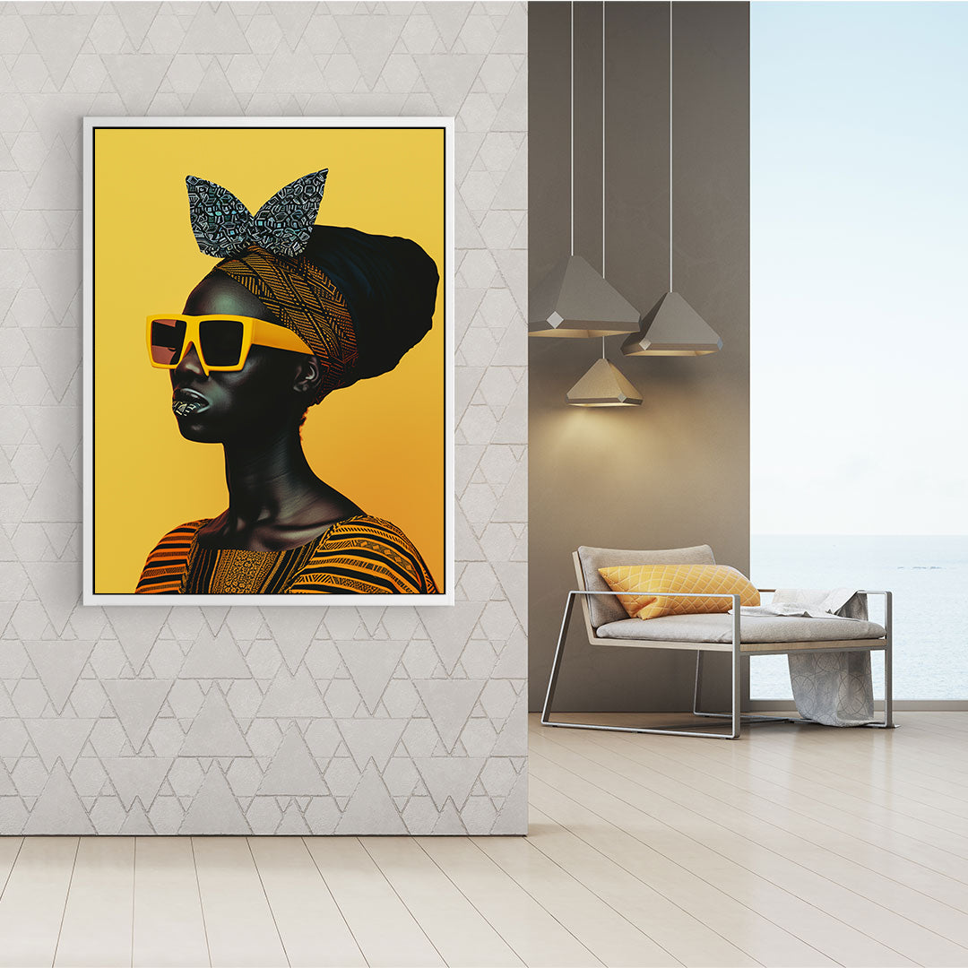 Leinwandbild - Brennende Kerze