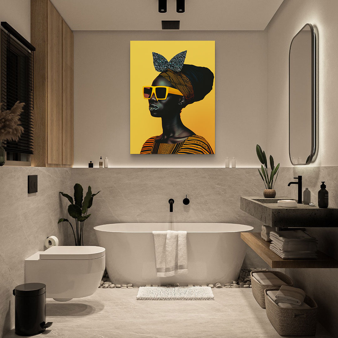 Leinwandbild - Brennende Kerze