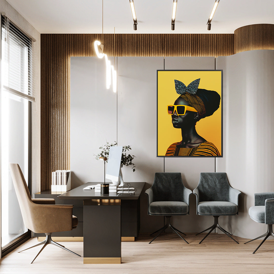 Leinwandbild - Brennende Kerze