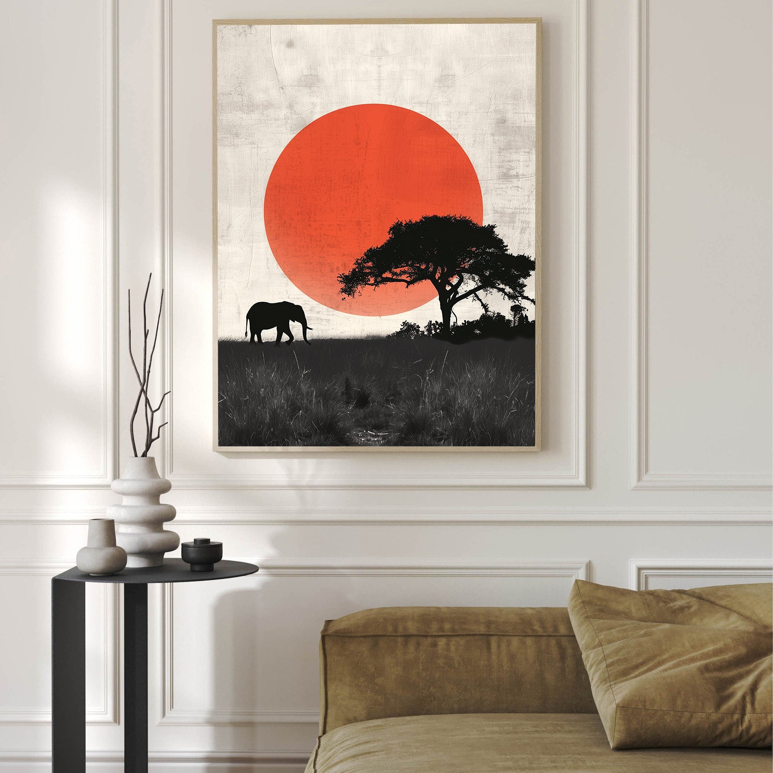 Leinwandbild - Brennende Kerze