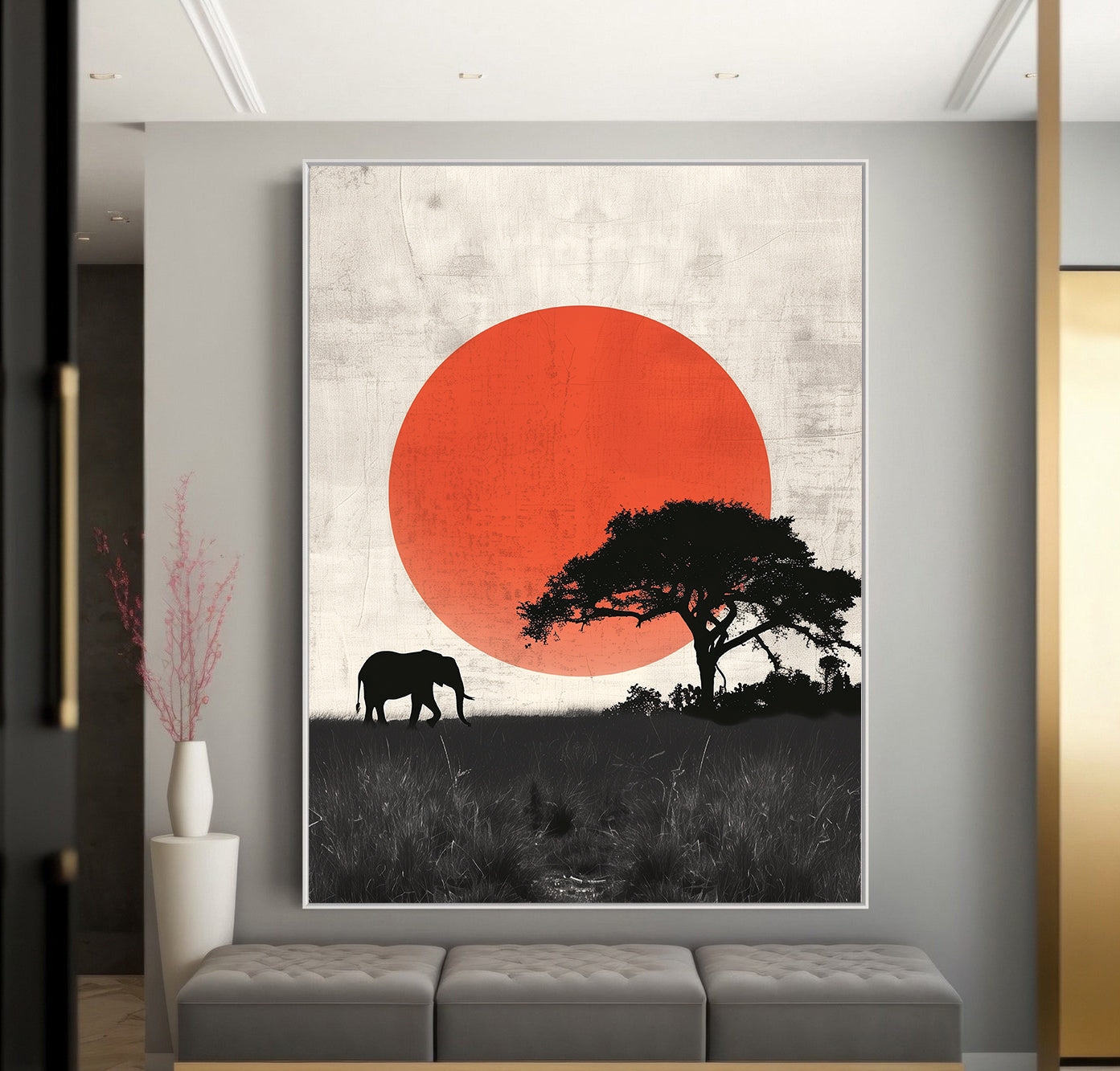 Leinwandbild - Brennende Kerze