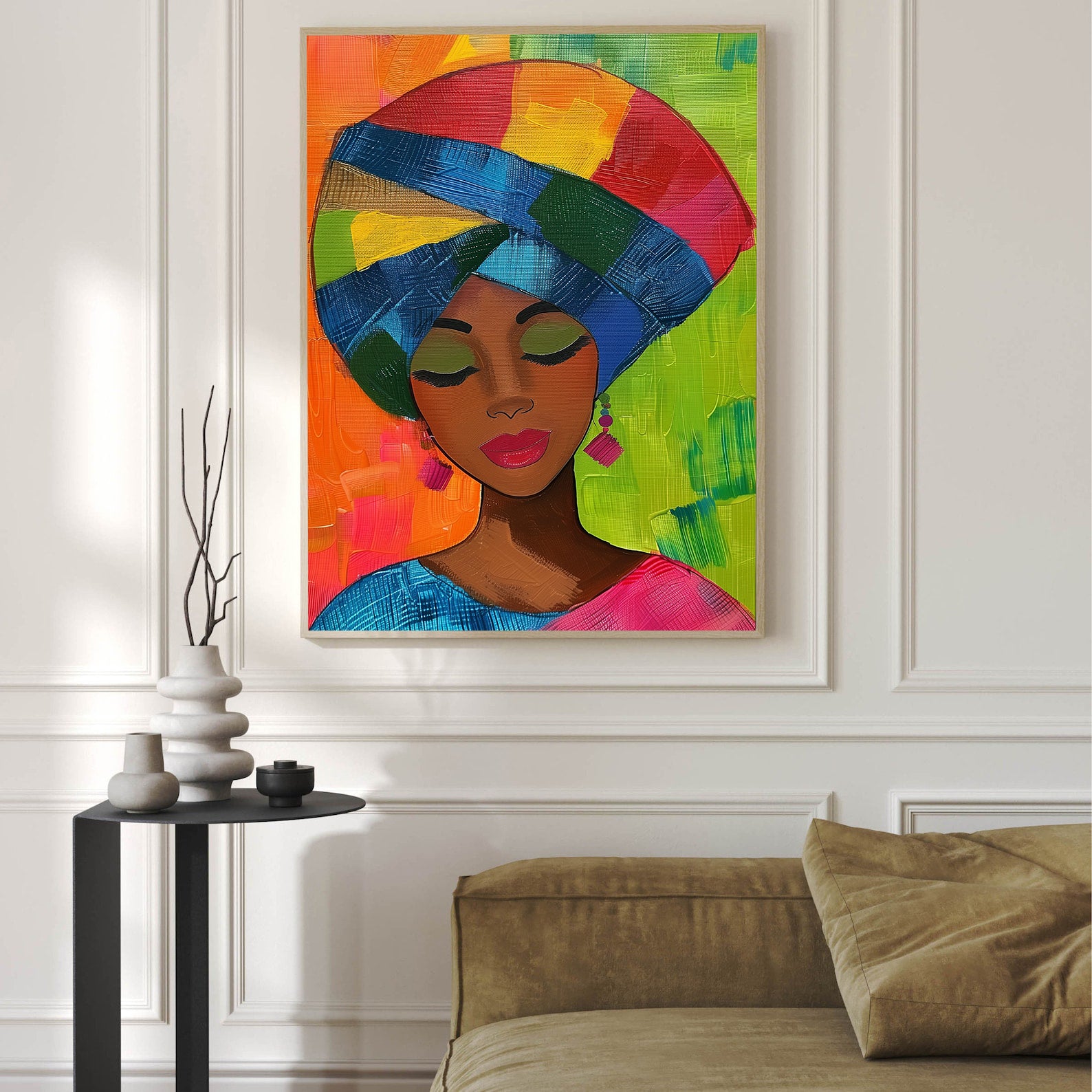 Leinwandbild - Brennende Kerze