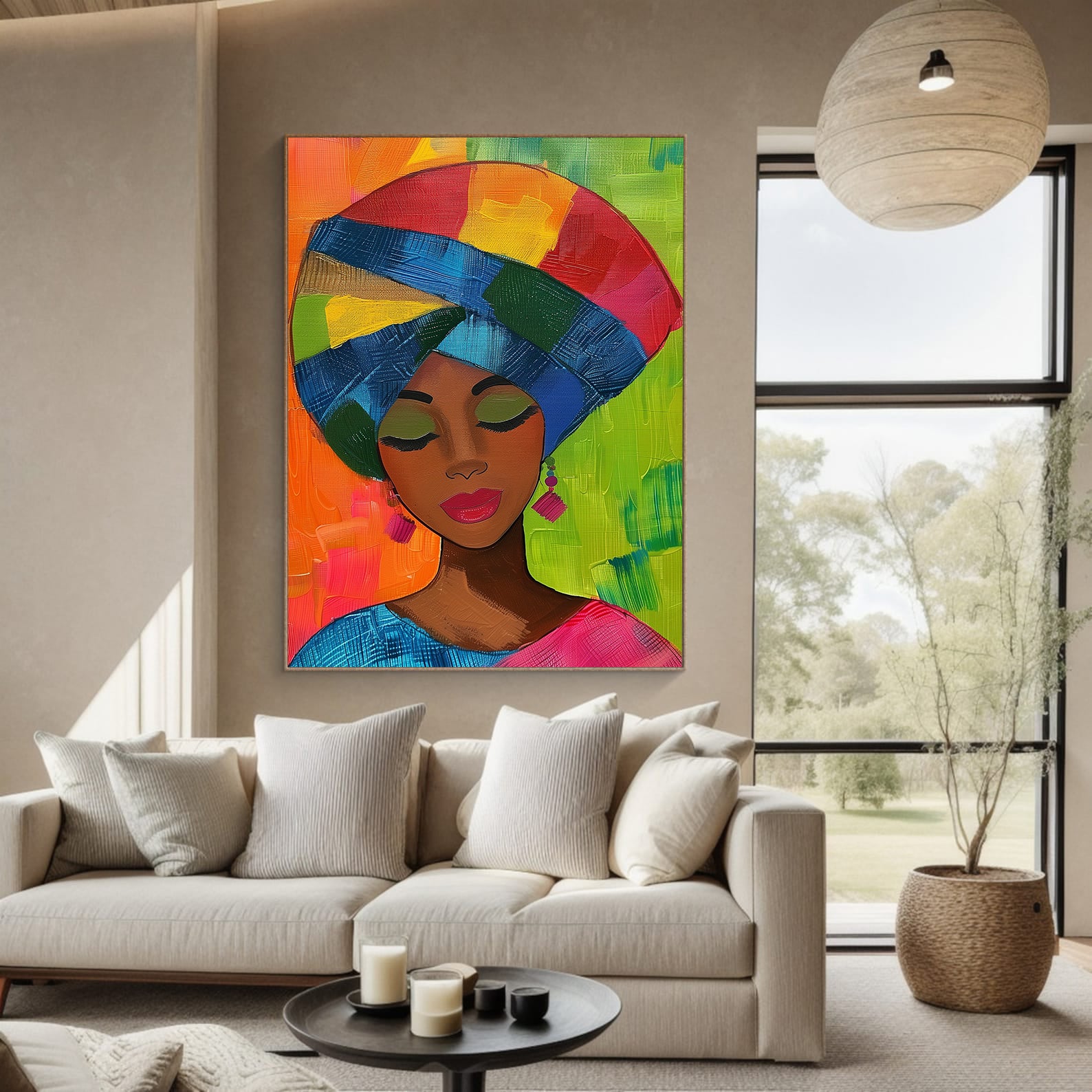 Leinwandbild - Brennende Kerze