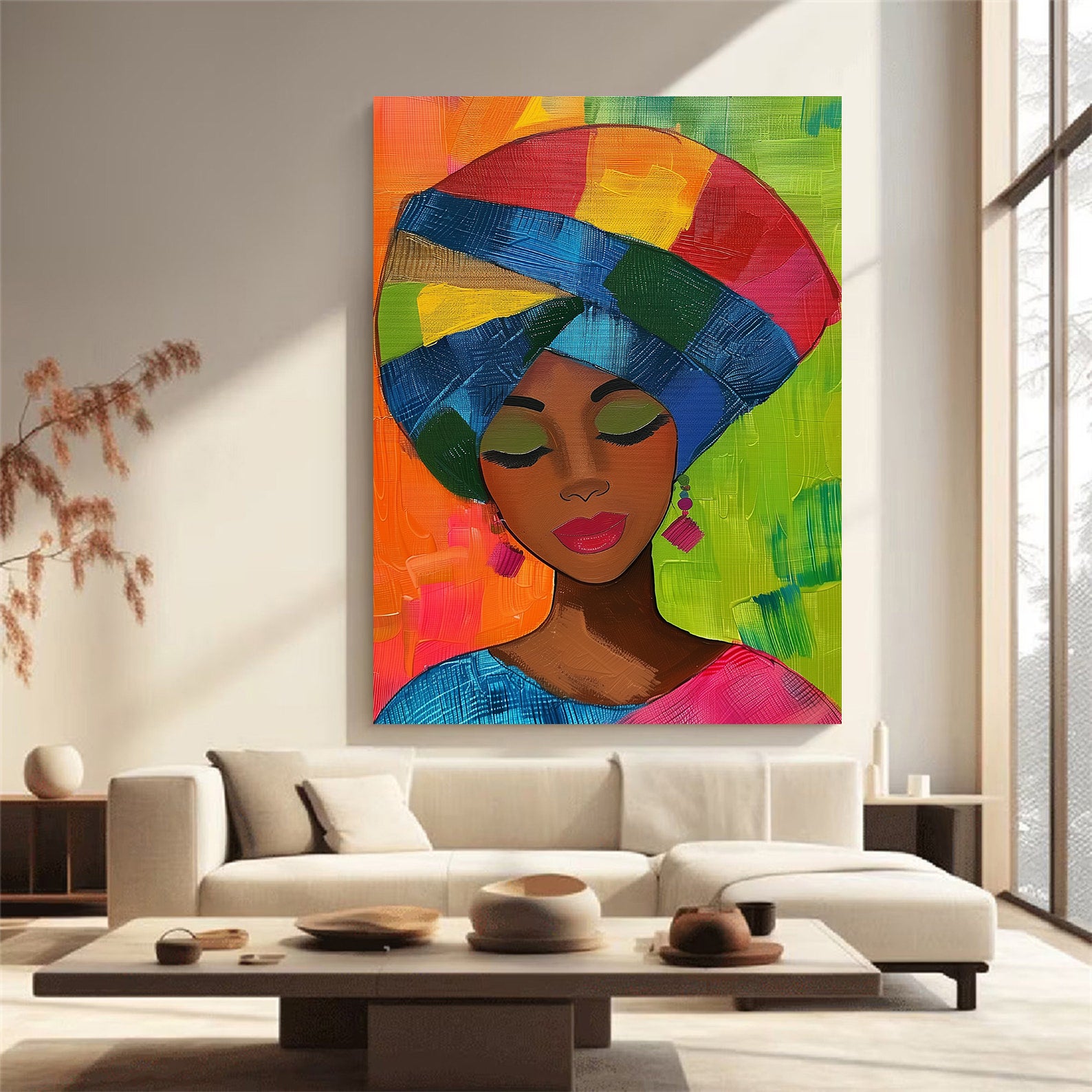 Leinwandbild - Brennende Kerze