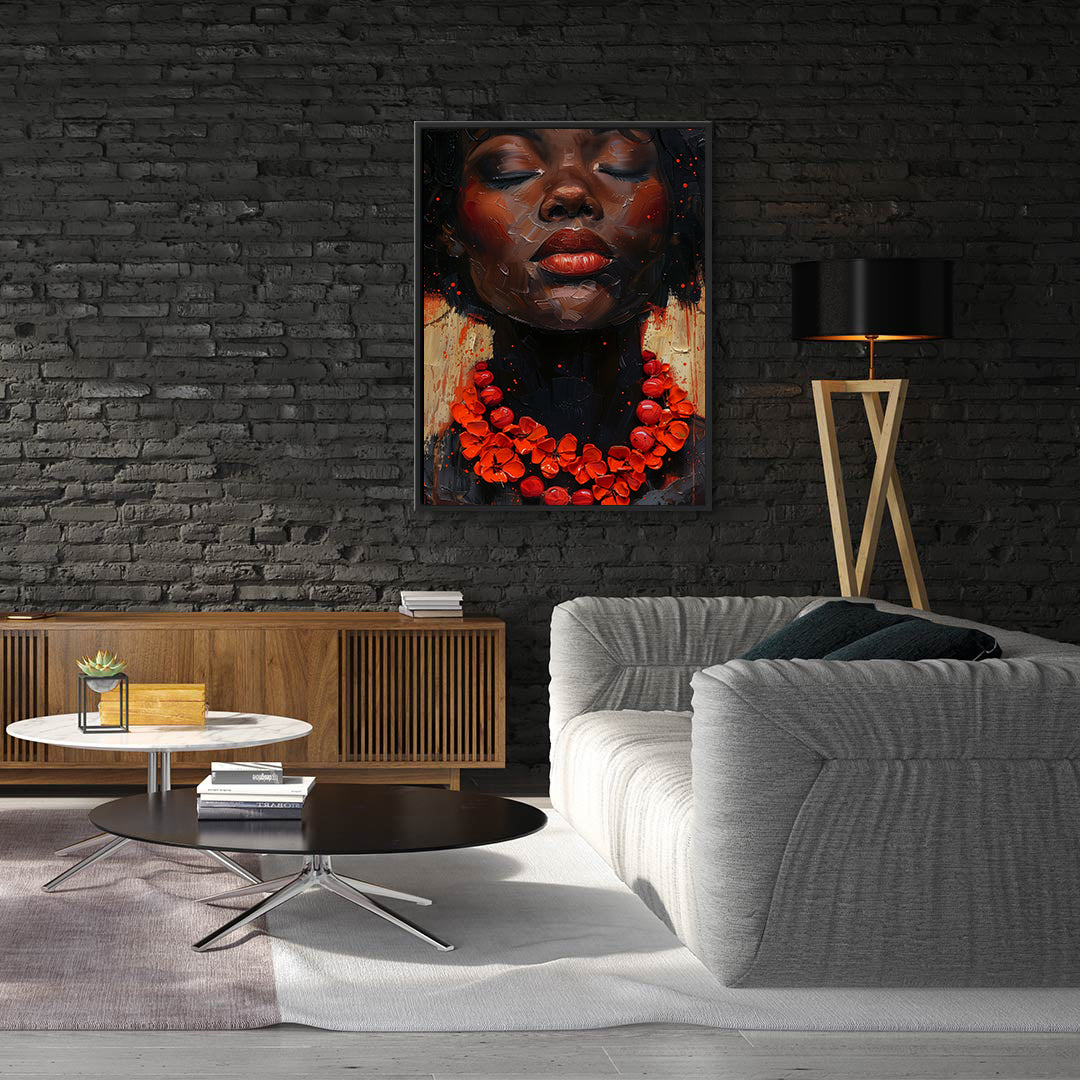 Leinwandbild - Brennende Kerze