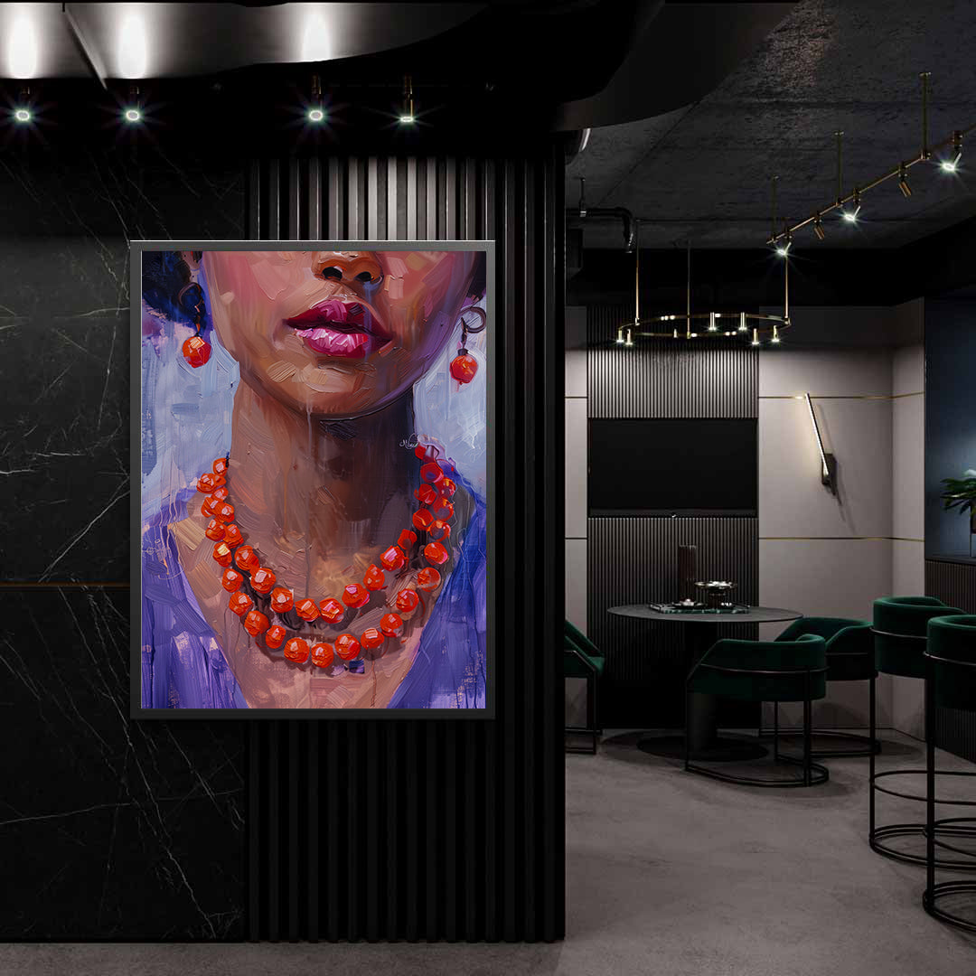 Leinwandbild - Brennende Kerze