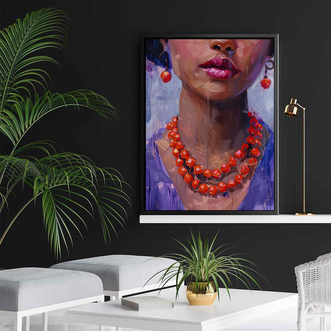 Leinwandbild - Brennende Kerze