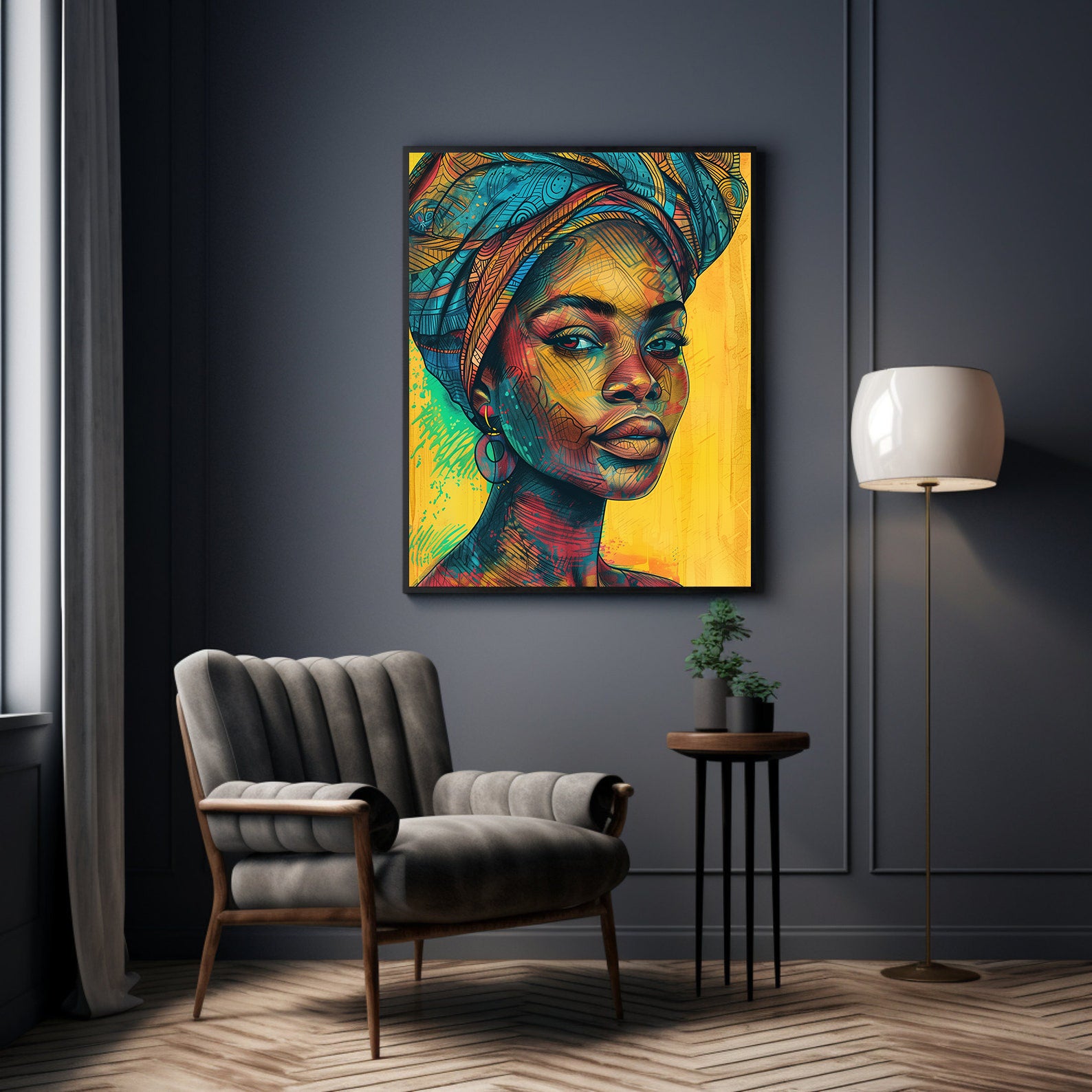 Leinwandbild - Brennende Kerze