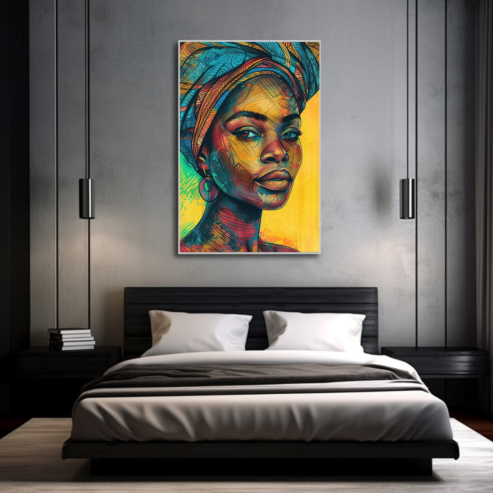 Leinwandbild - Brennende Kerze