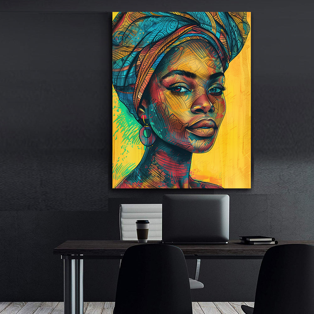 Leinwandbild - Brennende Kerze