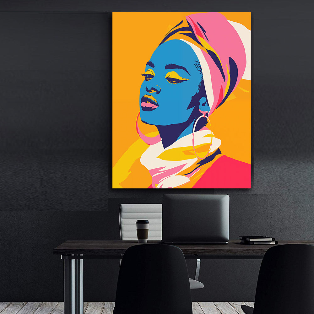 Leinwandbild - Brennende Kerze