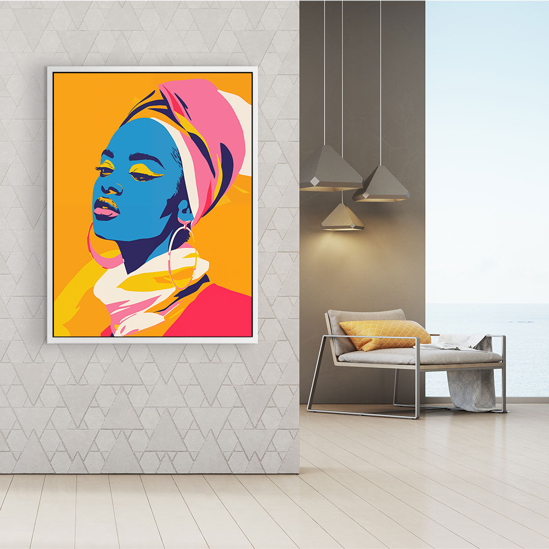 Leinwandbild - Brennende Kerze