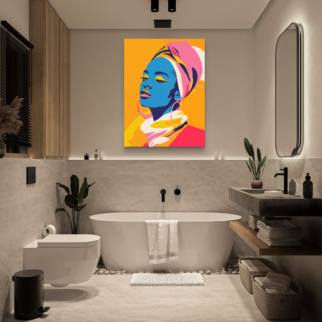 Leinwandbild - Brennende Kerze