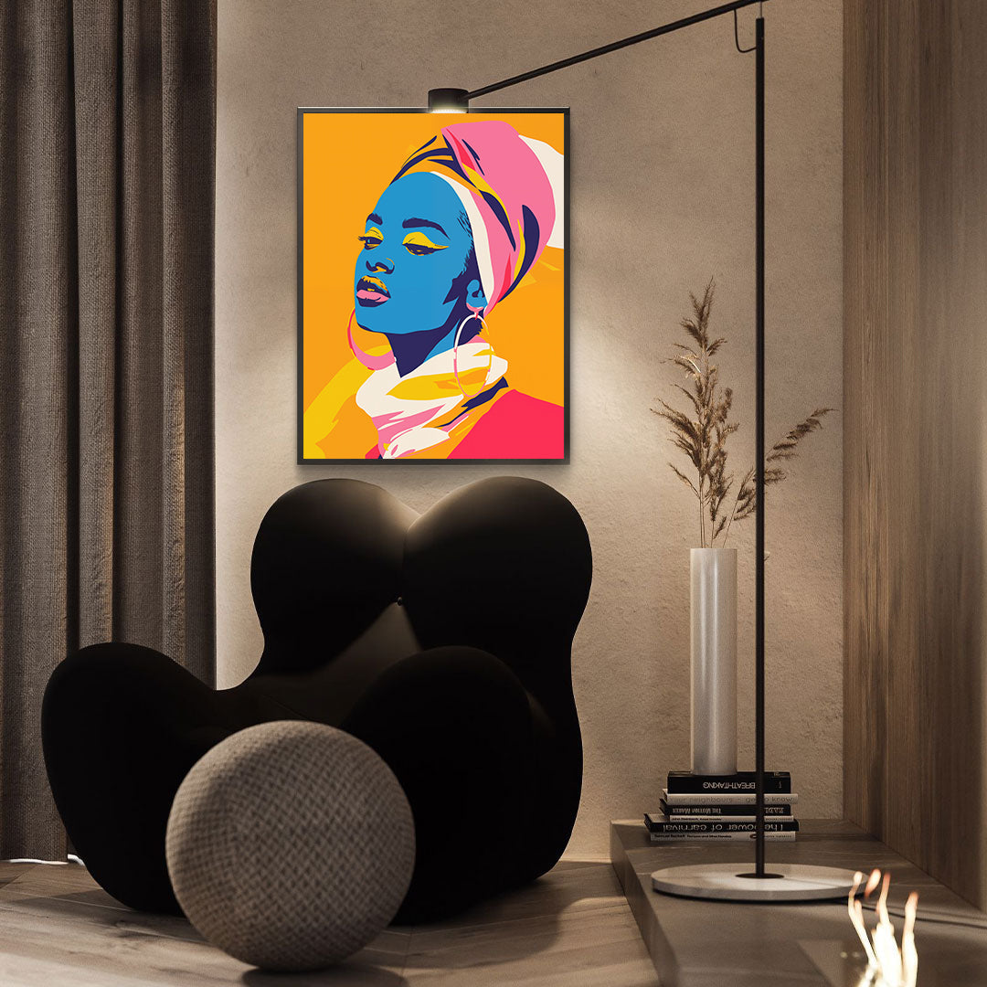 Leinwandbild - Brennende Kerze