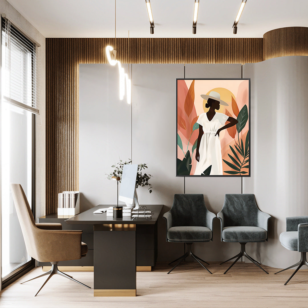 Leinwandbild - Brennende Kerze