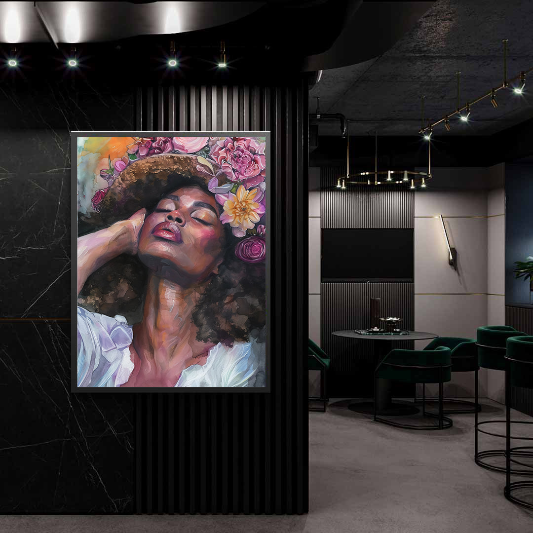 Leinwandbild - Brennende Kerze