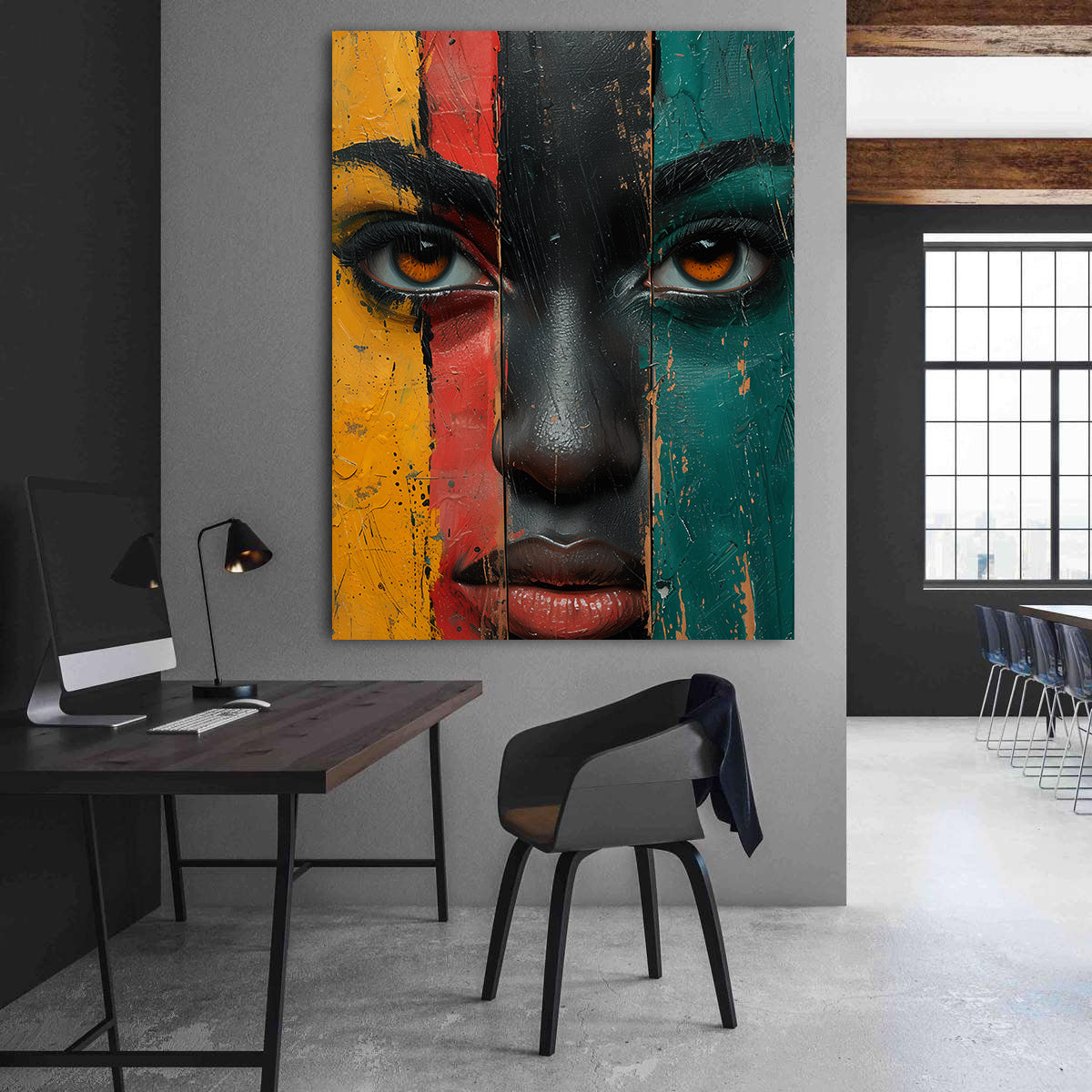 Leinwandbild - Brennende Kerze