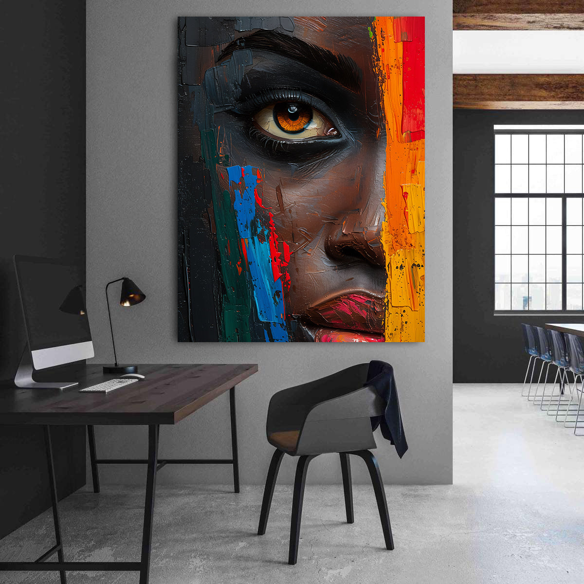 Leinwandbild - Brennende Kerze