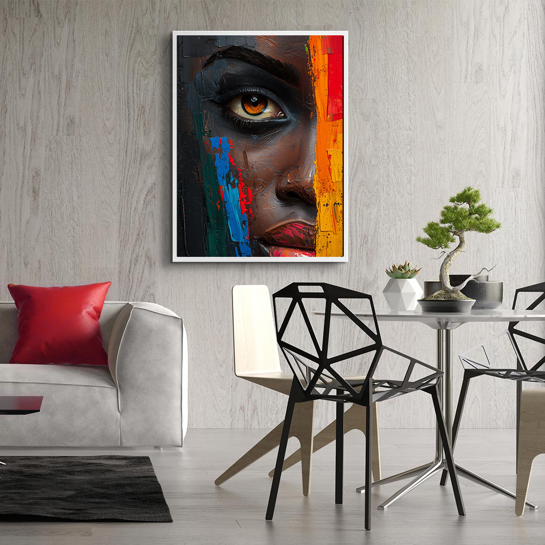 Leinwandbild - Brennende Kerze