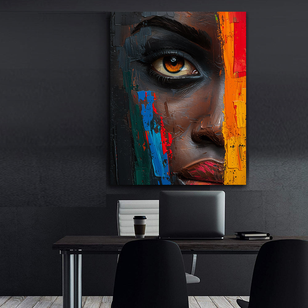 Leinwandbild - Brennende Kerze