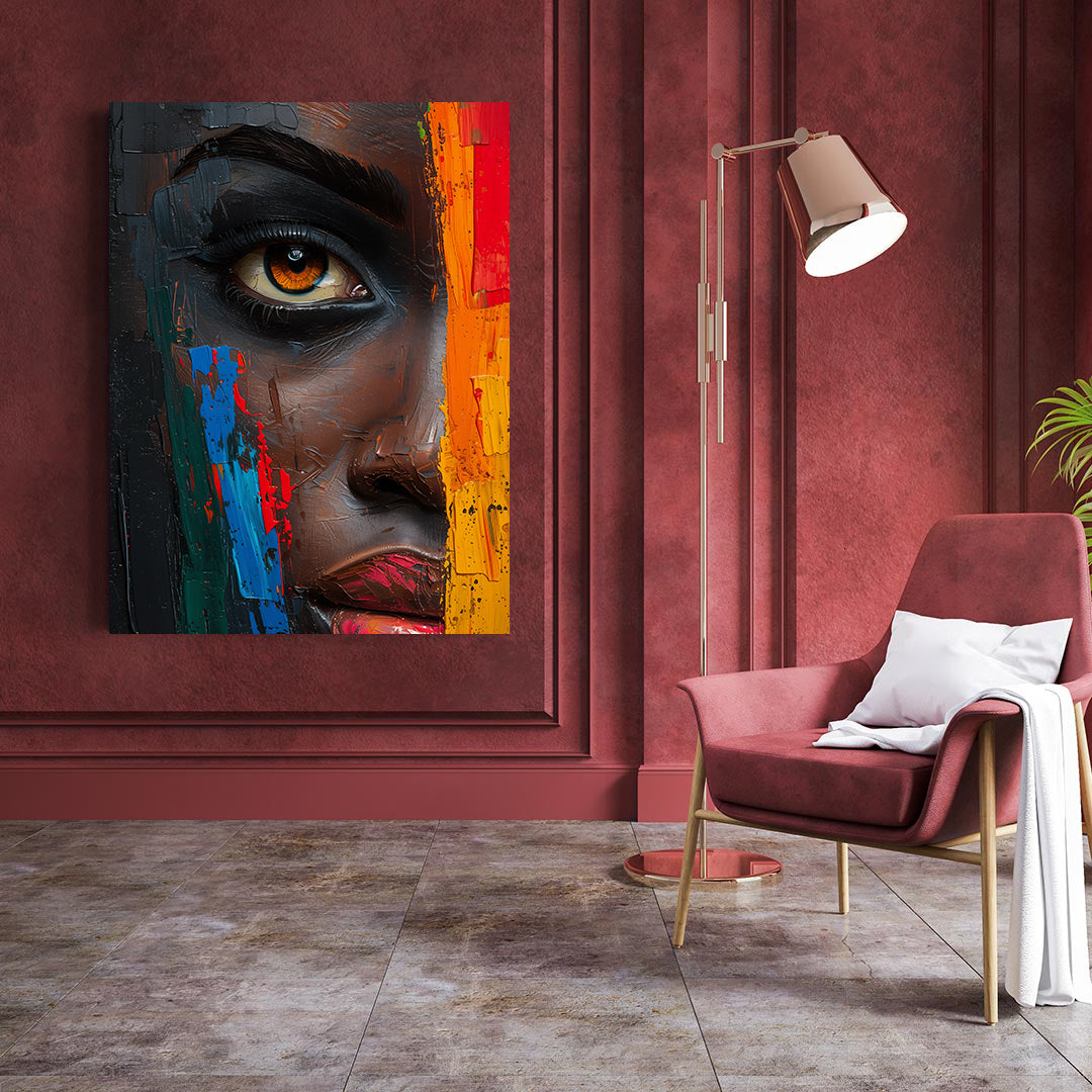 Leinwandbild - Brennende Kerze