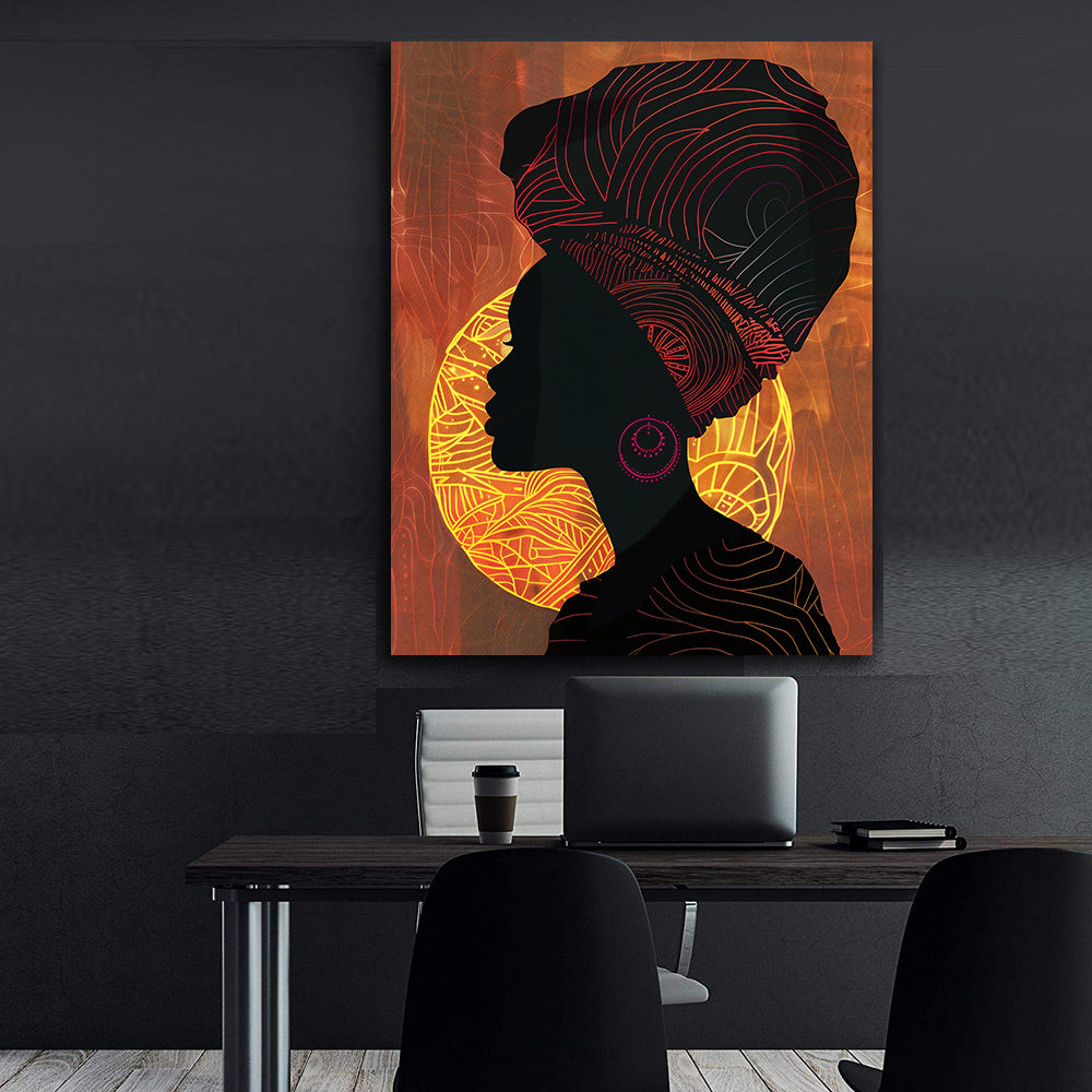 Leinwandbild - Brennende Kerze