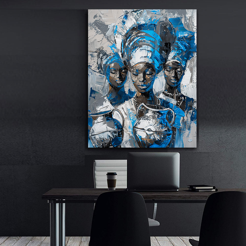 Leinwandbild - Brennende Kerze