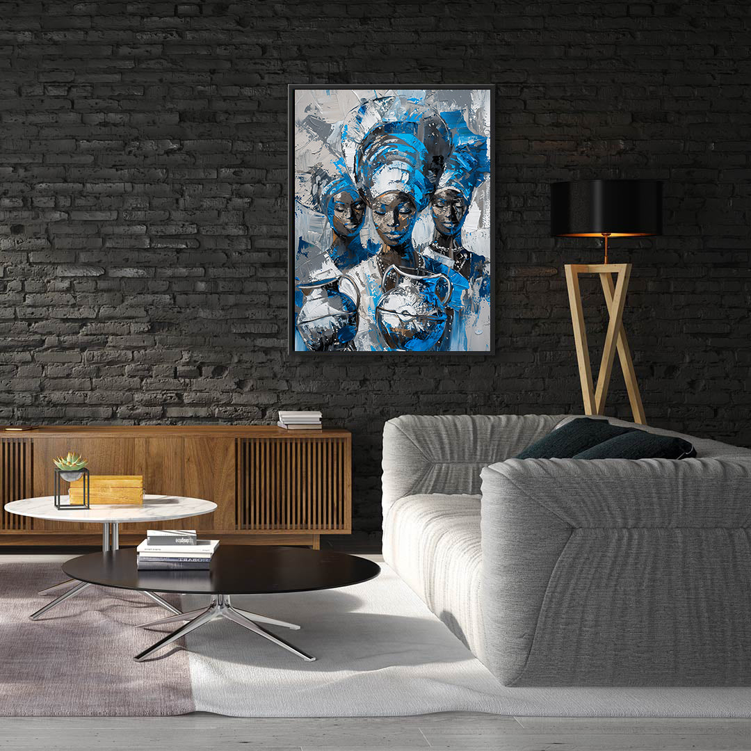 Leinwandbild - Brennende Kerze