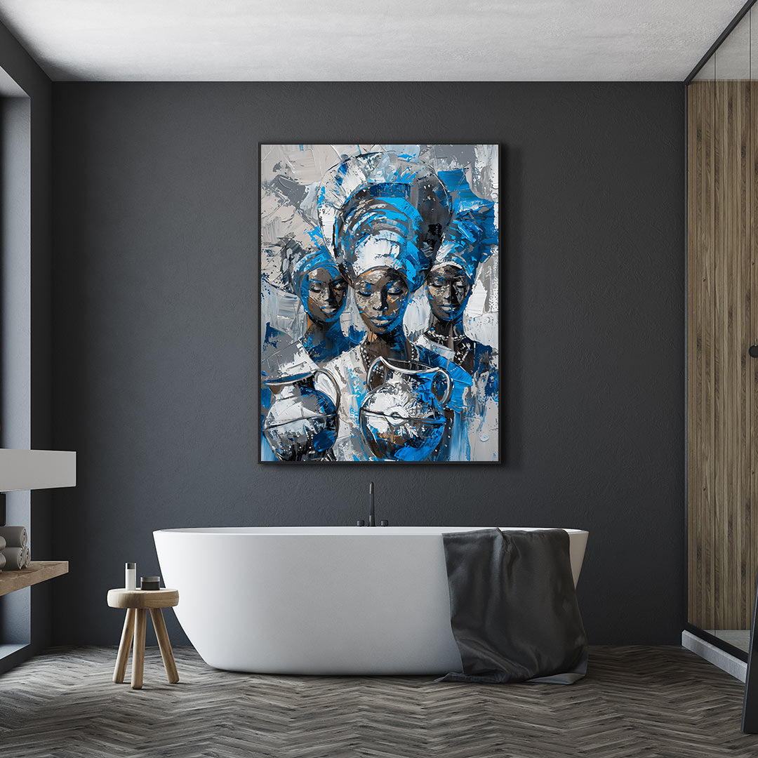 Leinwandbild - Brennende Kerze