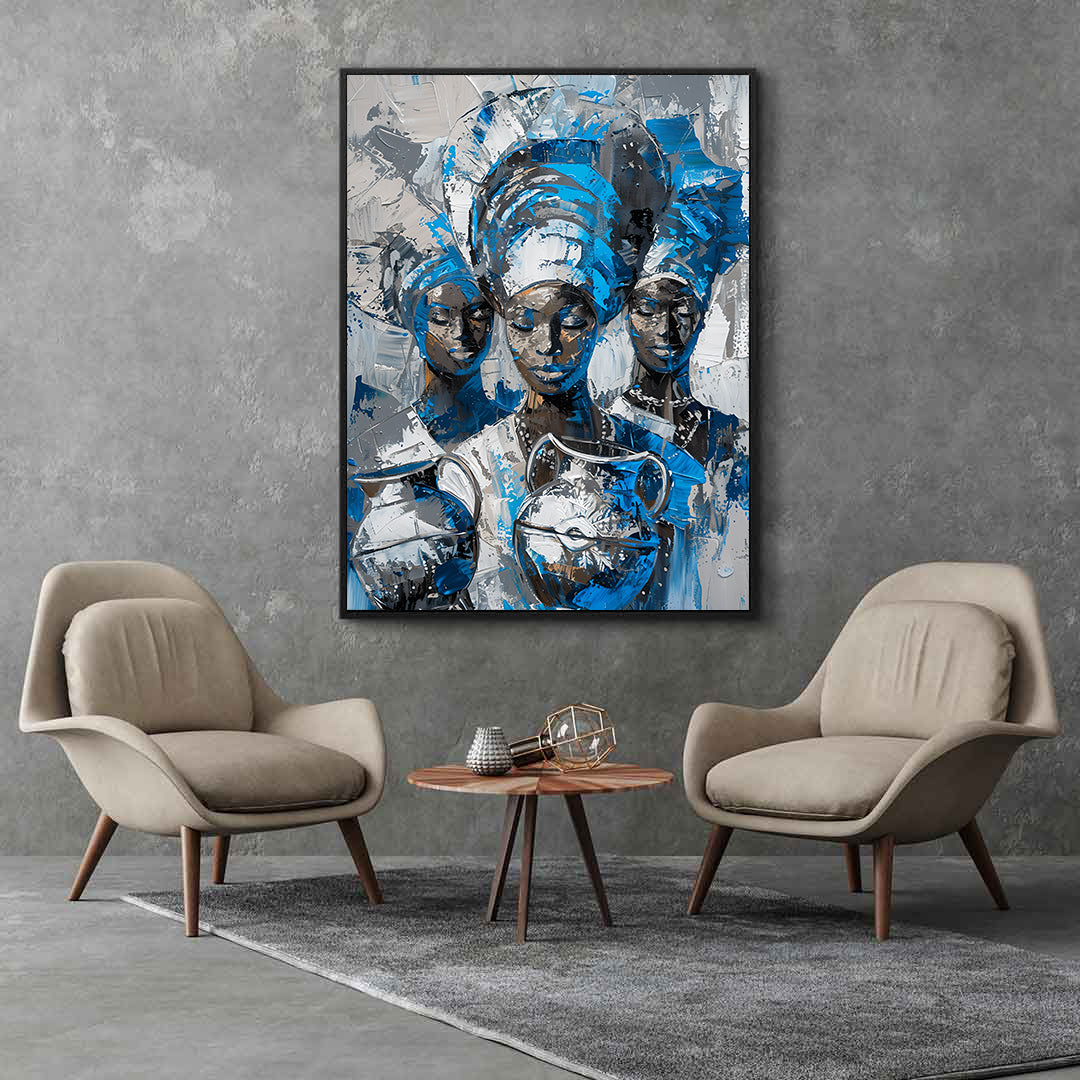 Leinwandbild - Brennende Kerze